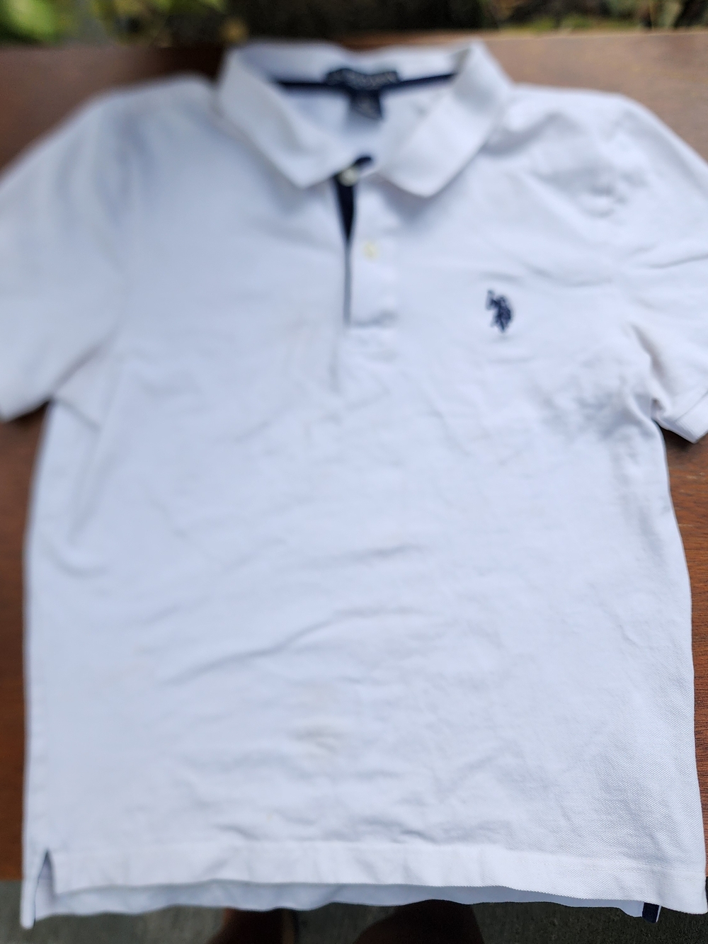 U.S. Polo Assn. Boys White Short Sleeve Classic Pique Polo Shirt [XL 14-16]